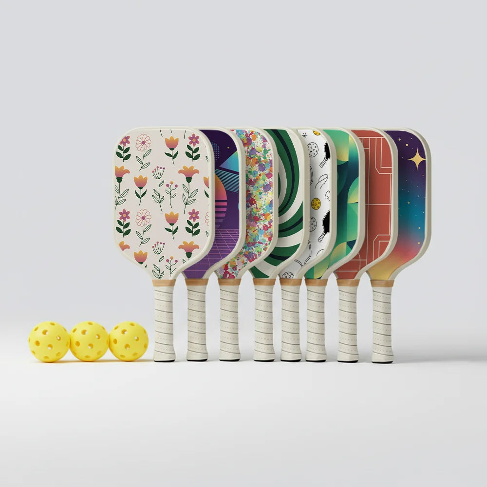 Pickleball paddles - variatie set van 8
