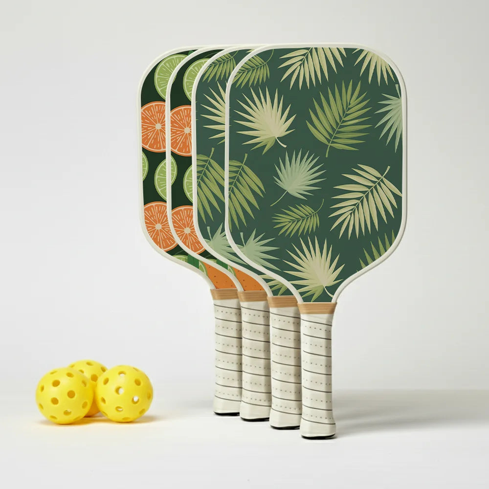 Pickleball Paddles – Tropical set van (4)