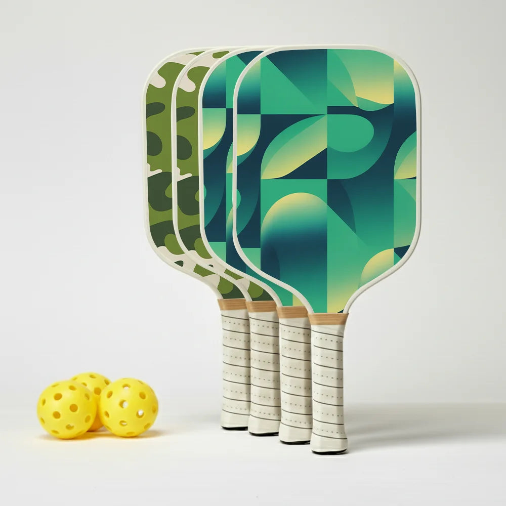 Pickleball Paddles – Groene set van (4)
